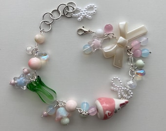 pink bunny bracelet !