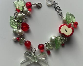 apple garden charm bracelet !