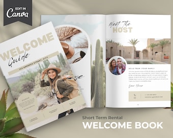 Airbnb Welcome Book Desert Template | Canyon | Airbnb Welcome Guide Canva | Adventure | Airbnb Guidebook | VRBO Guest Book | Vacation Rental