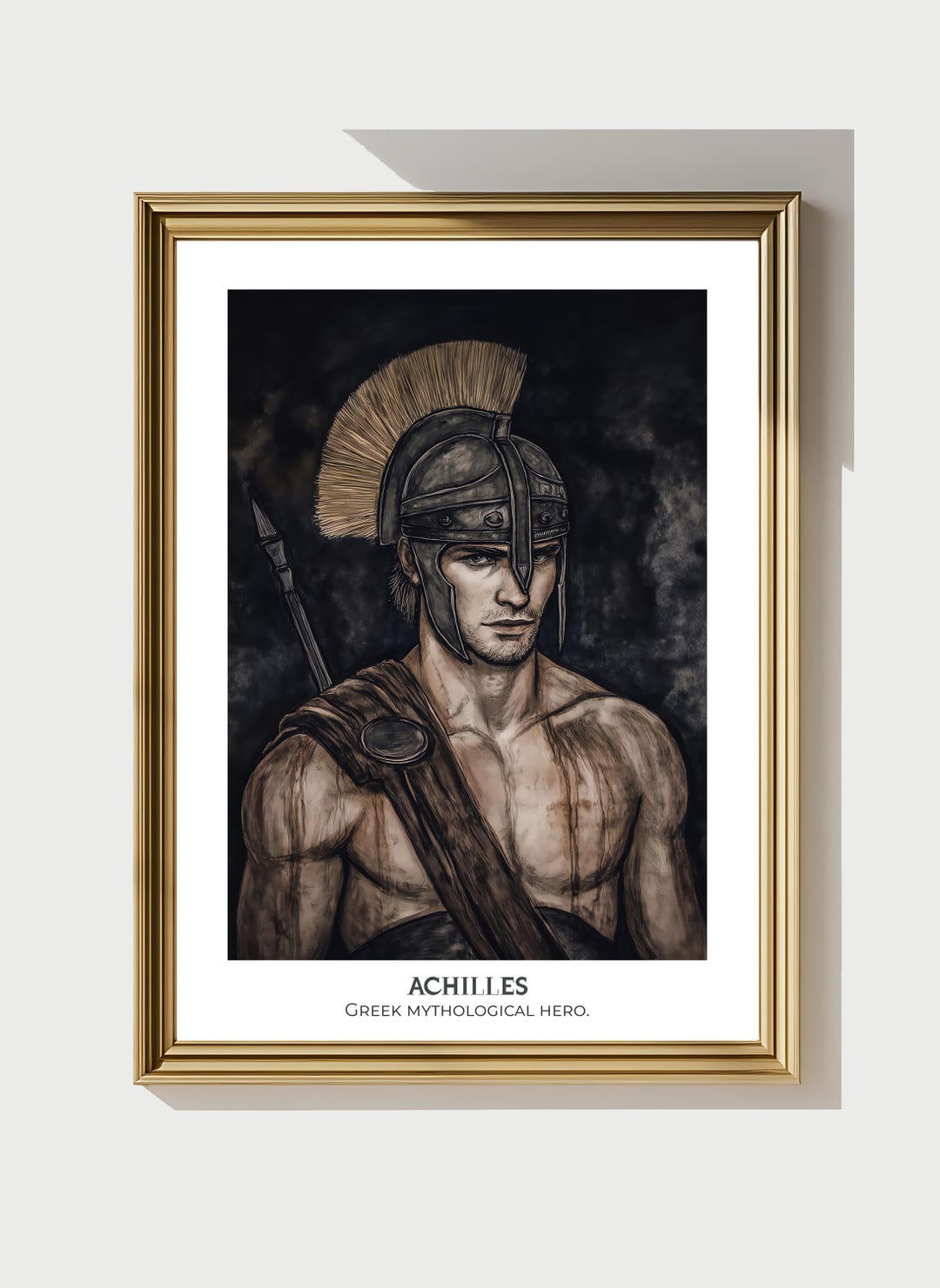 ACHILLES: Digital Art Print - Hero of the Iliad | High-quality ...