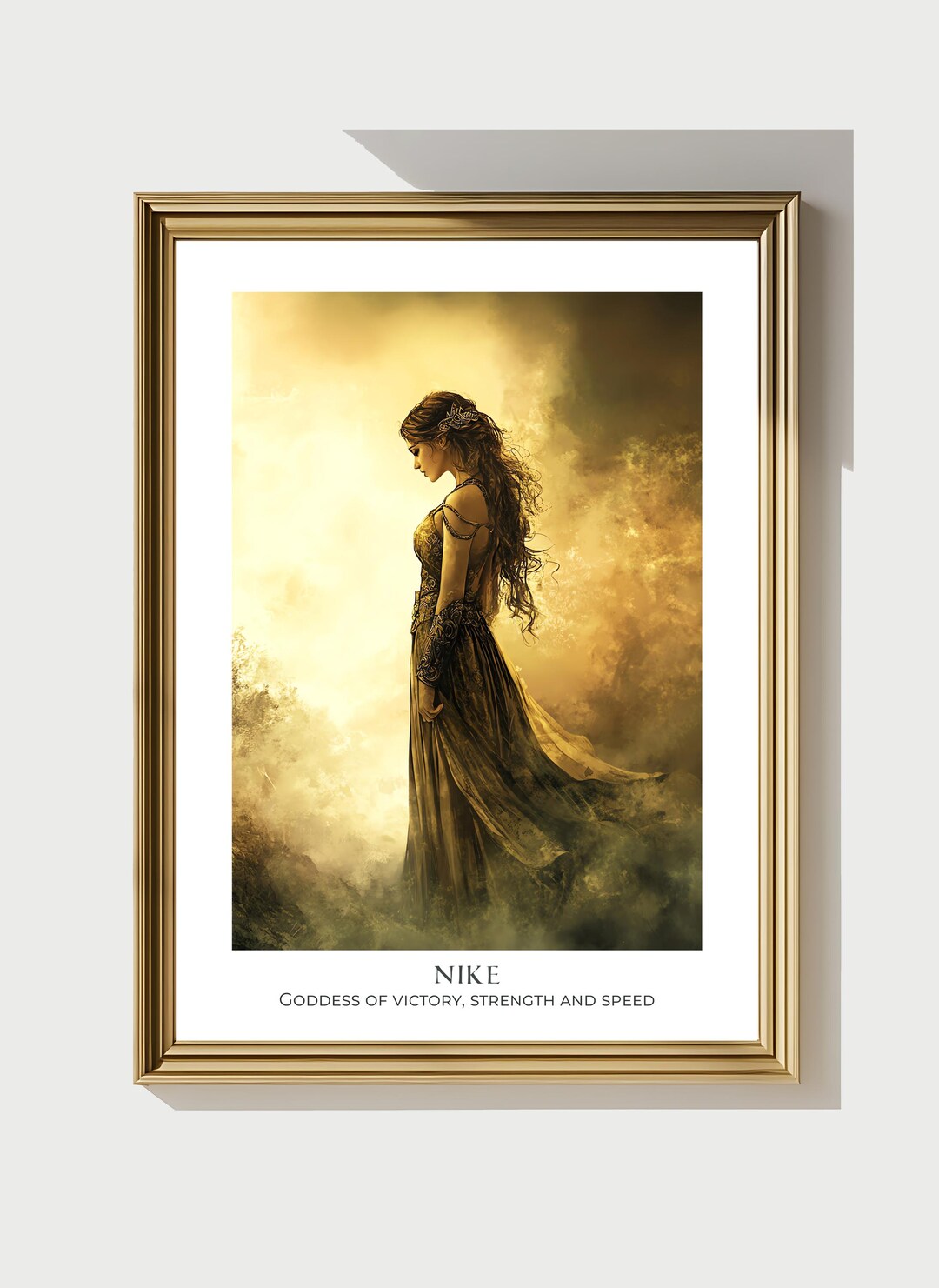 Goddess Nike Art NIKE: Greek Goddess Art Print, Mythological