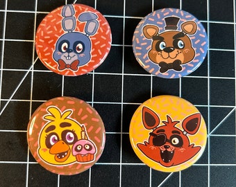 Five Nights at Freddy's Button Pin Badges
