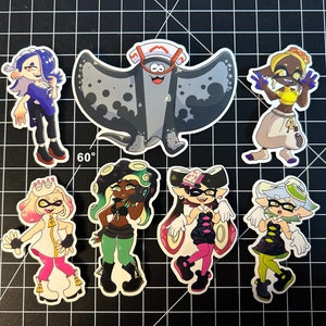 Splatoon Idol Stickers (Deep Cut, Off the Hook, and Squid Sisters)
