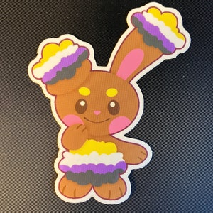 Nonbinary Buneary Sticker