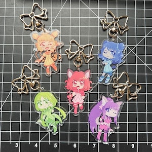 Tokyo Mew Mew Charm Keychains (double sided)