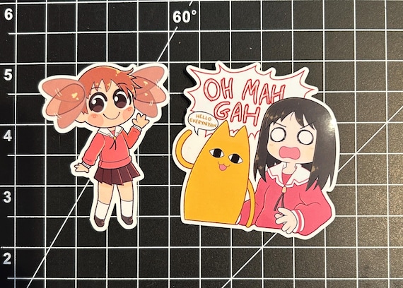 Azumanga Daioh OH MY GAH Osaka and Flying Chiyo Sticker - Etsy