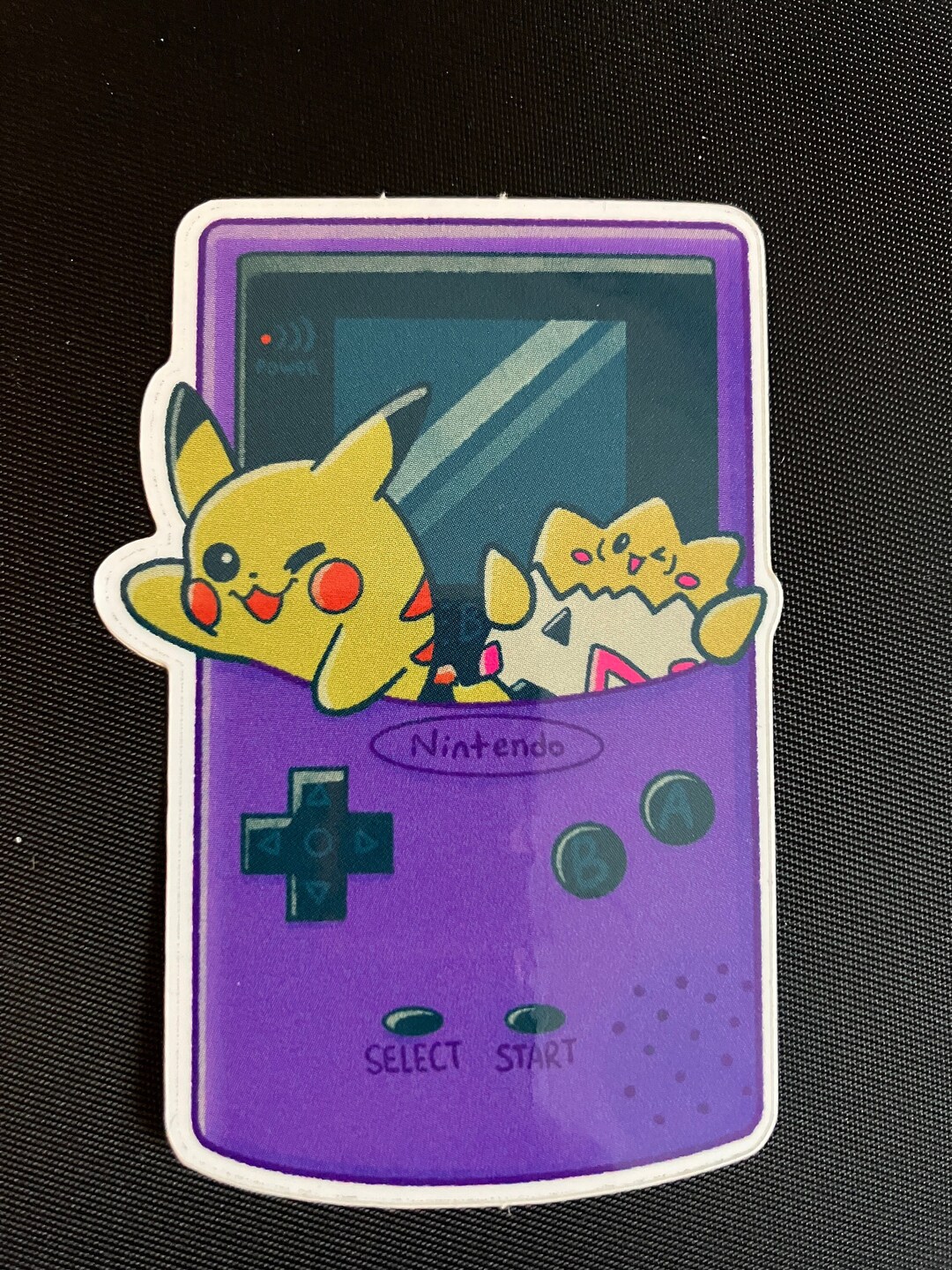 Pikachu Gameboy Color Rear Sticker Pokemon Gameboy Sticker - Etsy