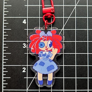 The Amazing Digital Circus Charms (double sided) (Pomni, Jax, Ragatha, Kinger, Zooble, Gangle, and Caine) Ragatha
