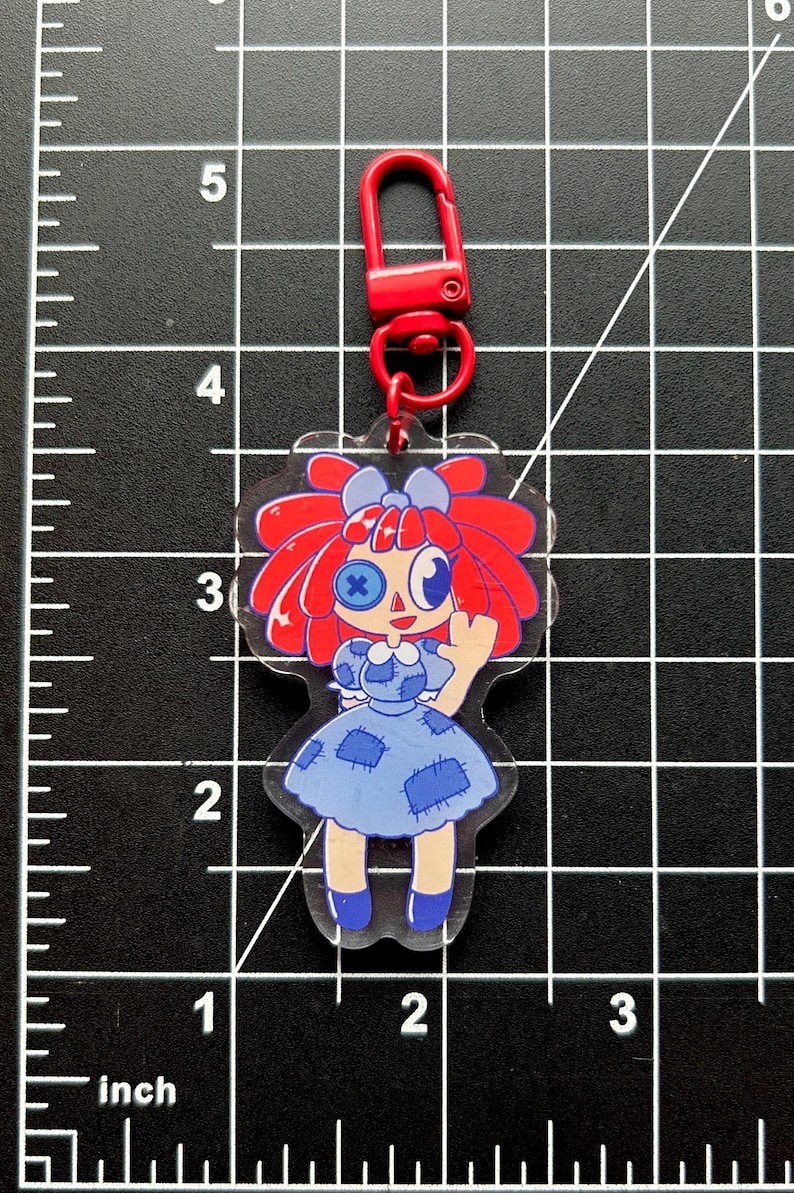 The Amazing Digital Circus Charms (double sided) (Pomni, Jax, Ragatha, Kinger, Zooble, Gangle, and Caine) Ragatha