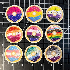 Donut LGBTQ Pride Stickers