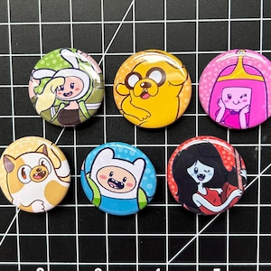 Adventure Time Button Pin Badges