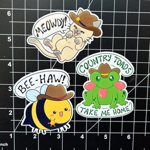 Cowboy Critter Stickers