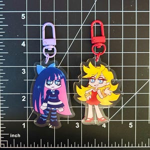 Panty & Stocking Double Sided Keychain Charms