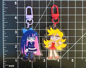 Panty & Stocking Double Sided Keychain Charms