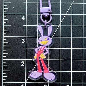The Amazing Digital Circus Charms (double sided) (Pomni, Jax, Ragatha, Kinger, Zooble, Gangle, and Caine) Jax