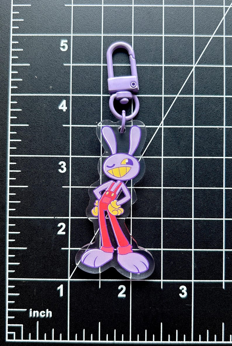 The Amazing Digital Circus Charms (double sided) (Pomni, Jax, Ragatha, Kinger, Zooble, Gangle, and Caine) Jax