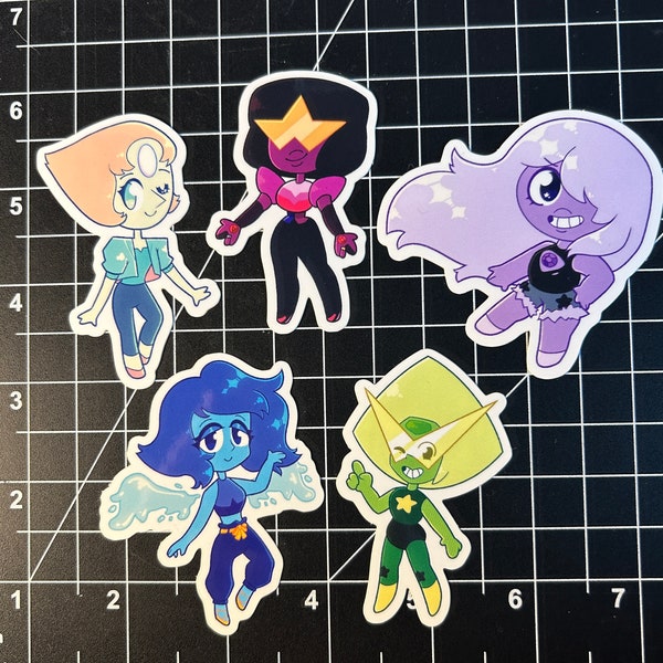 Steven Universe Crystal Gems Stickers