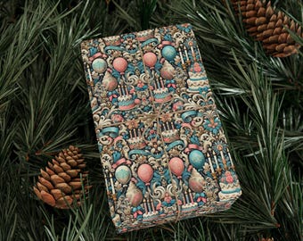 Baroque Birthday Wrapping Paper