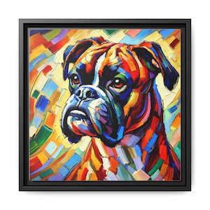Boxer Framed Canvas Print