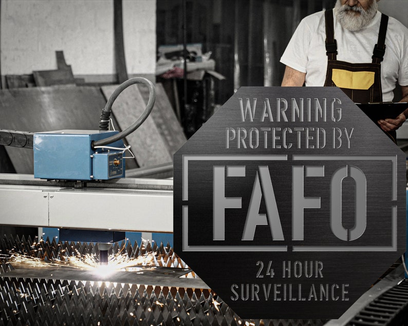 FAFO Metal Sign Template: 2nd Amendment Vector Files (digital Download ...