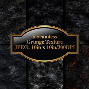 Grunge naadloze textuur, grunge papers, afdrukbaar papier, dagboek benodigdheden, digitale achtergronden, ambachtelijke papier, plakboek, set van zes