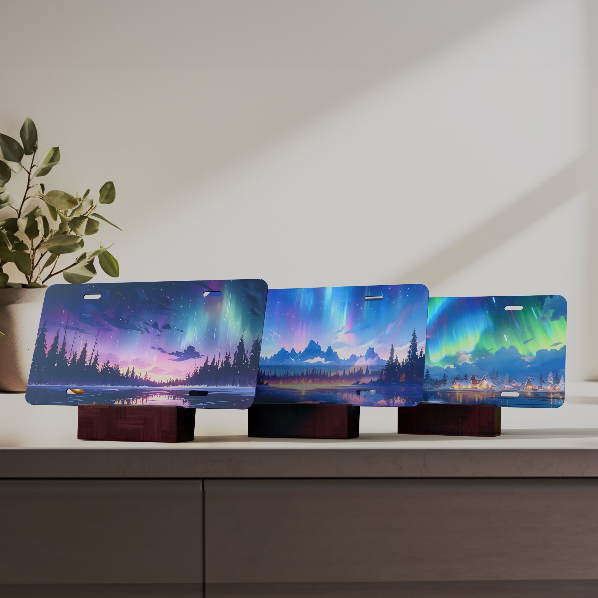 Northern Lights License Plate, License Plate Wrap, Northern Lights Png