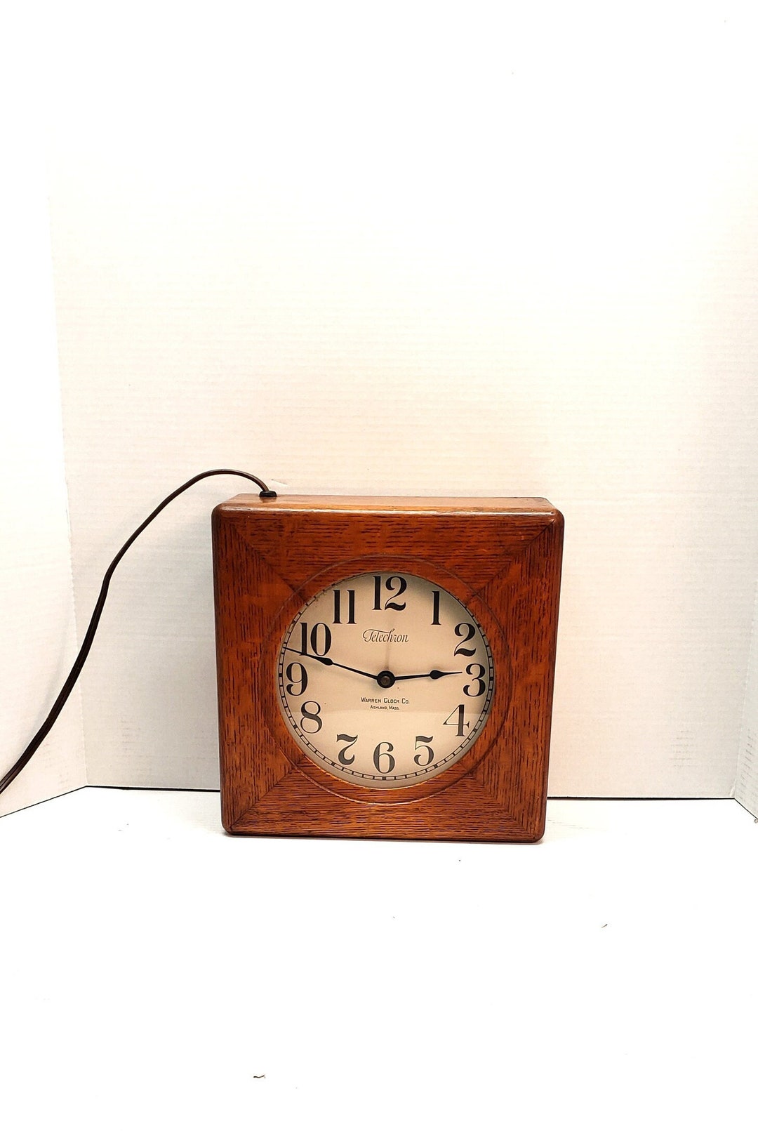 Telechron Warren Electric Table Clock Vintage 1920s Time Etsy