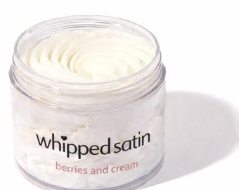 Beurre corporel fouetté baies et crème, hydratant naturel, non gras