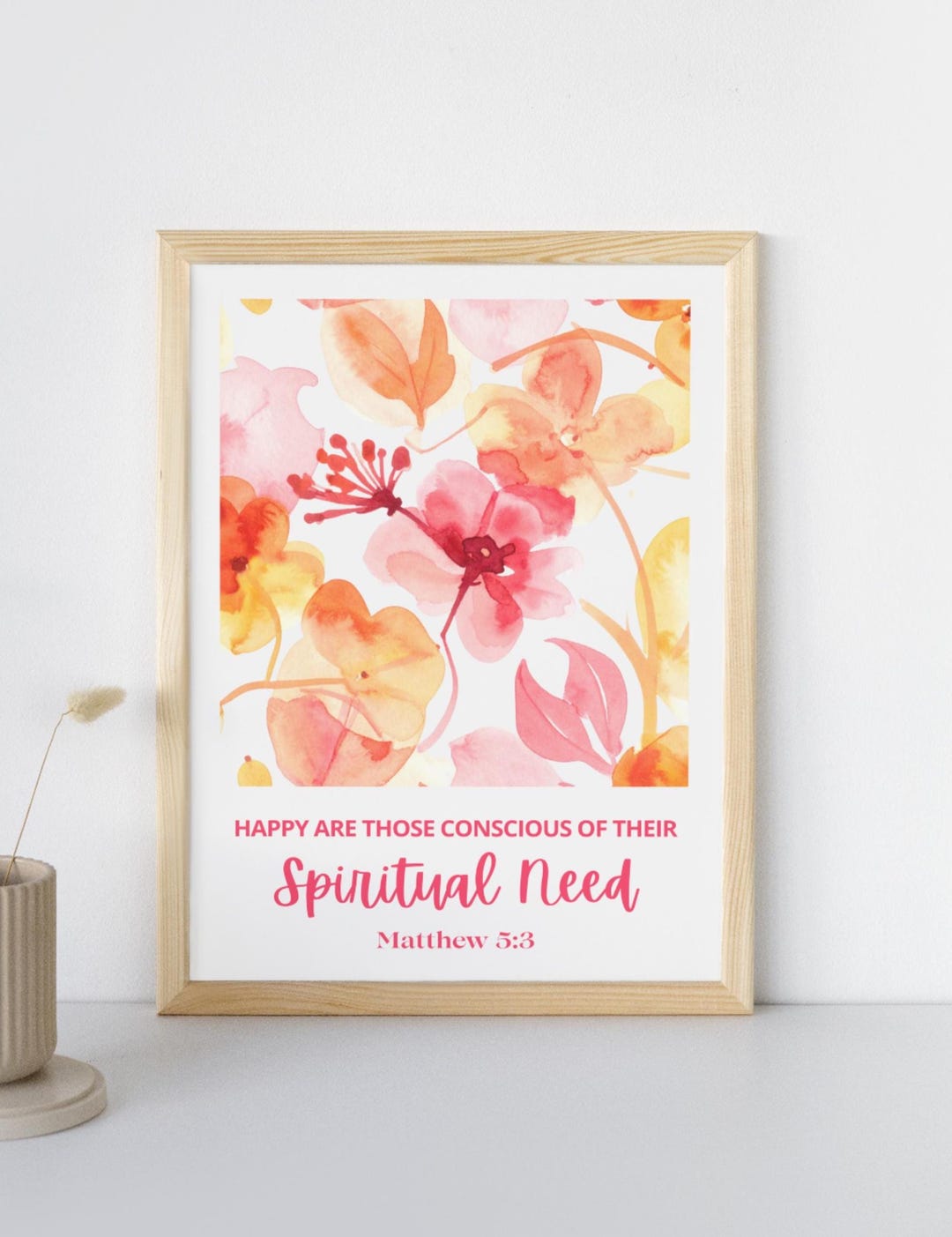 2026 JW Year Text Matthew 5:3 Print - Digital Download - Etsy