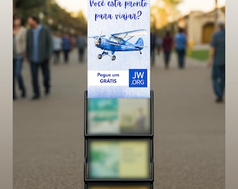 JW Witnessing Cart Poster: Are You Ready for the trip?