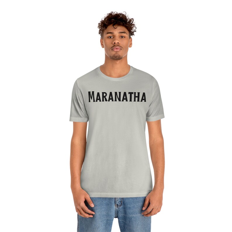 Maranatha Christliches T-Shirt Come Lord Jesus Tshirt Theologie Bibelwort Aramäisch T-Shirt Bild 6