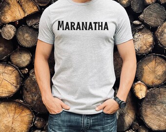 Maranatha Christliches T-Shirt Come Lord Jesus Tshirt Theologie Bibelwort Aramäisch T-Shirt