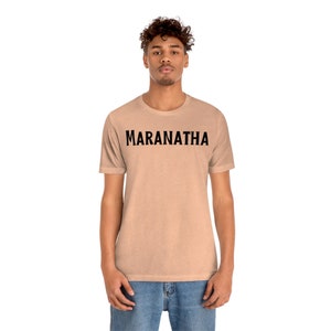 Maranatha Christliches T-Shirt Come Lord Jesus Tshirt Theologie Bibelwort Aramäisch T-Shirt Bild 9