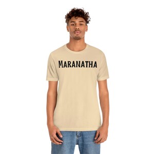 Maranatha Christliches T-Shirt Come Lord Jesus Tshirt Theologie Bibelwort Aramäisch T-Shirt Bild 7