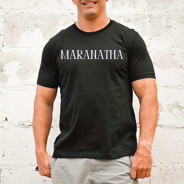 Maranatha Christian t-shirt Come Lord Jesus tshirt theology Bible word Aramaic t shirt