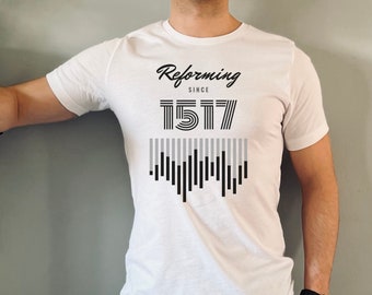 Reformation T-Shirt Geschenk für christliche Männer 1517 Reformation Tshirt für ihn protestantische Theologie T-Shirt