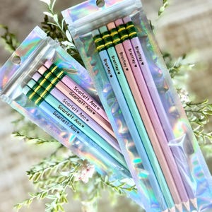 Personalized Pencils, Custom Teacher Pencils, Engraved Pencils, Pastel Pencils, Personalized Pencils for Student, Back to School Gift, Gifts