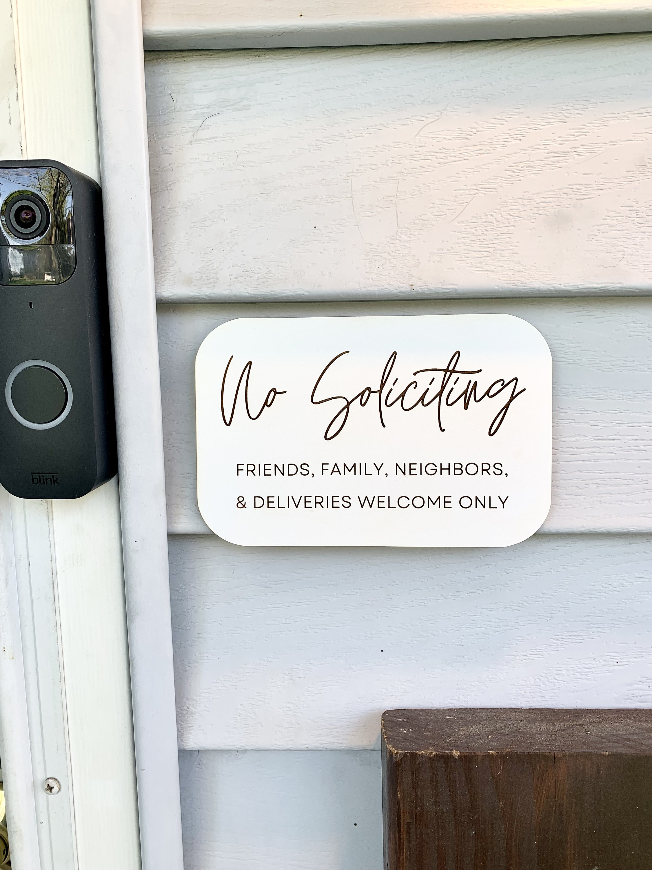 No Soliciting Sign, Do Not Knock or Ring the Doorbell, Sleeping Baby, Calligraphy No Soliciting Sign, Packages, Deliveries, Delivery Sign