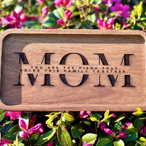 Personalized Tray for Mom, Christmas Gift, Gift for Mom, Personalized Catch-All Tray, Engraved Gift, Gift for Her, Custom Text