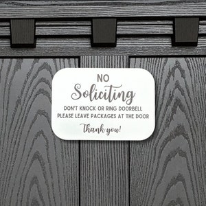 No Soliciting Sign, Do Not Knock or Ring the Doorbell, Sleeping Baby, Calligraphy No Soliciting Sign, Packages, Deliveries, Delivery Sign