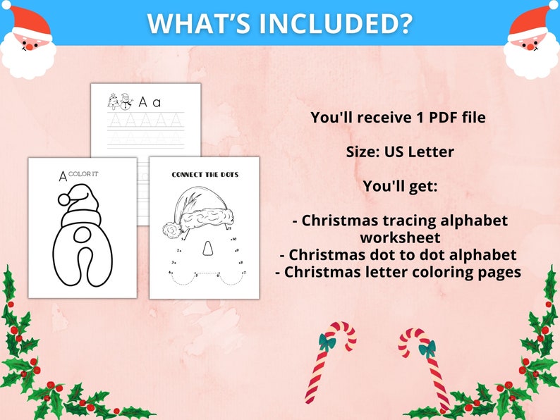 Christmas Tracing Alphabet Worksheet - Il 794xN.5423878721 Su7v 