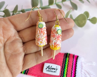 Mini pendientes de maíz mexicanos • Joyería artesanal realista de comida callejera • Accesorios culturales para amantes de la gastronomía