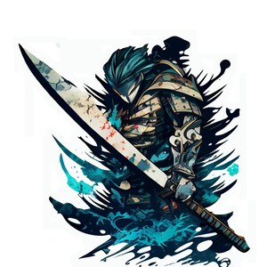 Abstract warrior fighter Bundle B, 5-jpeg digital files