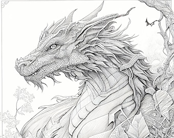 Disegni di Drago da colorare, 5- File digitali del computer PNG
