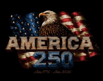 American Eagle 250 yr anniversary of America, 1-PNG transparency downloadable file,