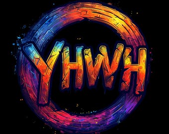 5-PNG transparent files you will love, Christian sacred name for God, YHWH, Tetragrammaton term, in Hebrew -Yod, Heh, Vav, Heh, cool T-shirt