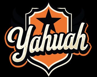 5-printable PNG files of the sacred name of God, Yahuah,YHWH, our Creator and Father, Christian, black t-shirt to water bottle,you pick