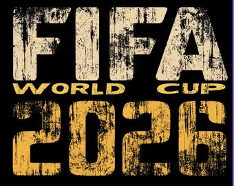 Maglietta nera da calcio della Coppa del Mondo FIFA 2026, file PNG digitale, stampabile su qualsiasi sfondo nero