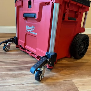 Milwaukee PACKOUT New Rolling Drawer Tool Box mobility upgrade kit (retractable casters) - PKM-DR