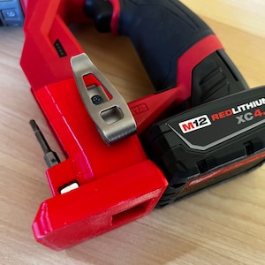 Milwaukee M12 FUEL Drill Driver Stability Stand: XC Battery Bracket with Magnetic Bit Holder